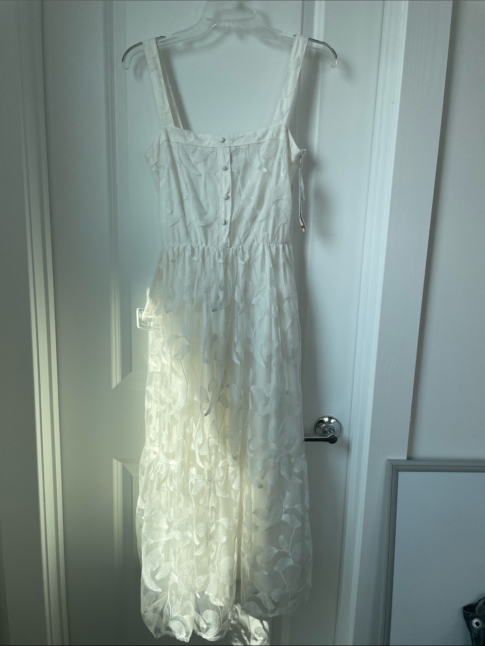 NWT Aqua White Embroided Dress Size XS
